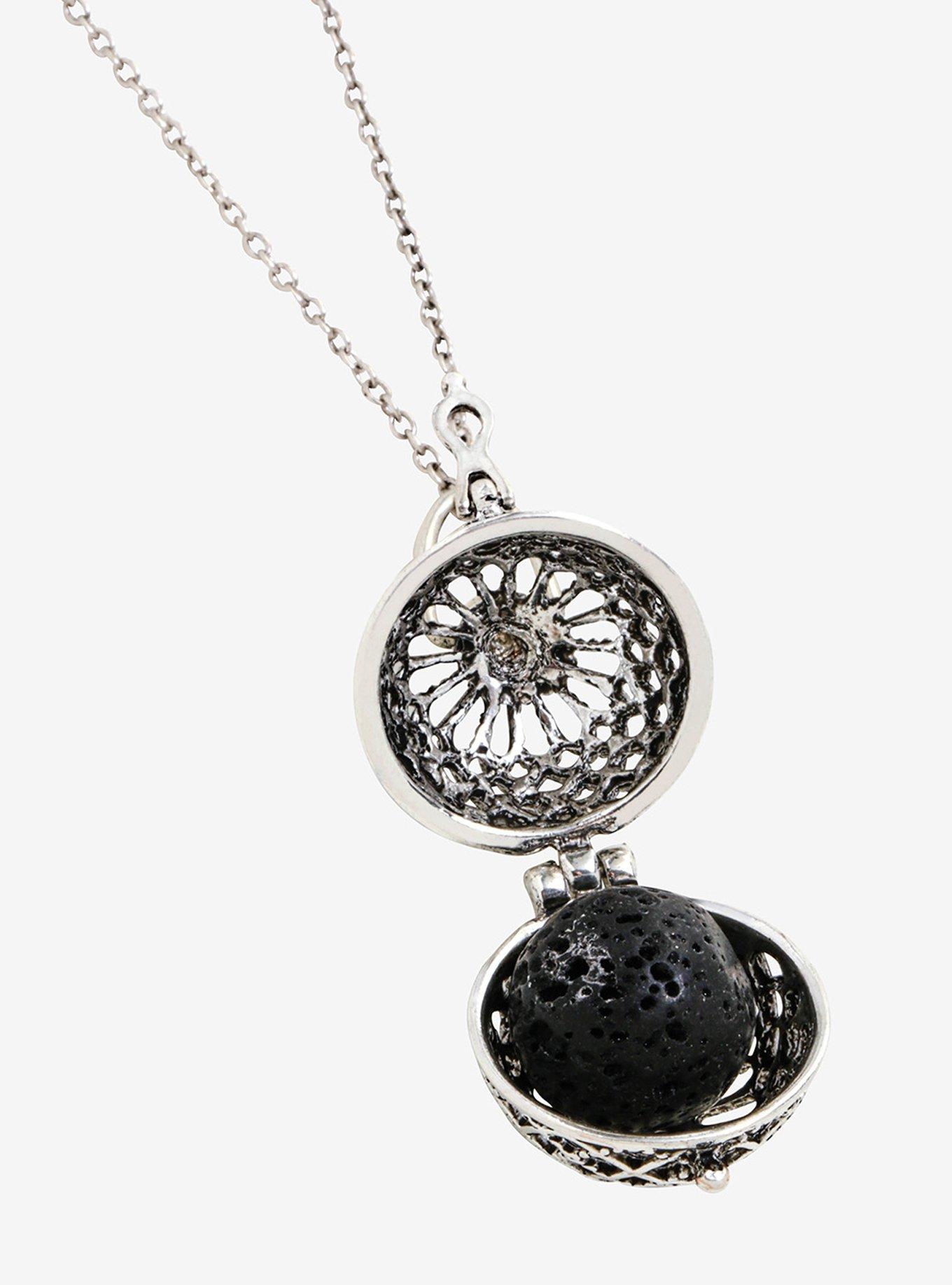 Aromatherapy Lava Rock Cage Necklace - BoxLunch Exclusive, , alternate