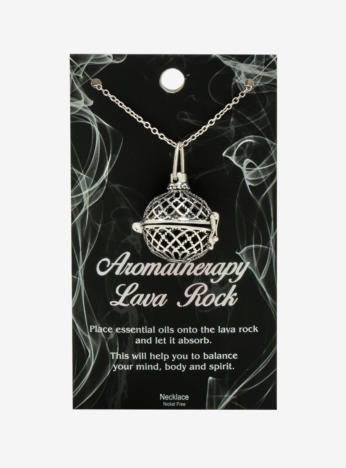 Aromatherapy Lava Rock Cage Necklace - BoxLunch Exclusive, , alternate