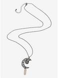 Moon Cutout Hanging Quartz Necklace - BoxLunch Exclusive, , alternate