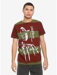 A Nightmare On Elm Street Striped Freddy T-Shirt, , alternate