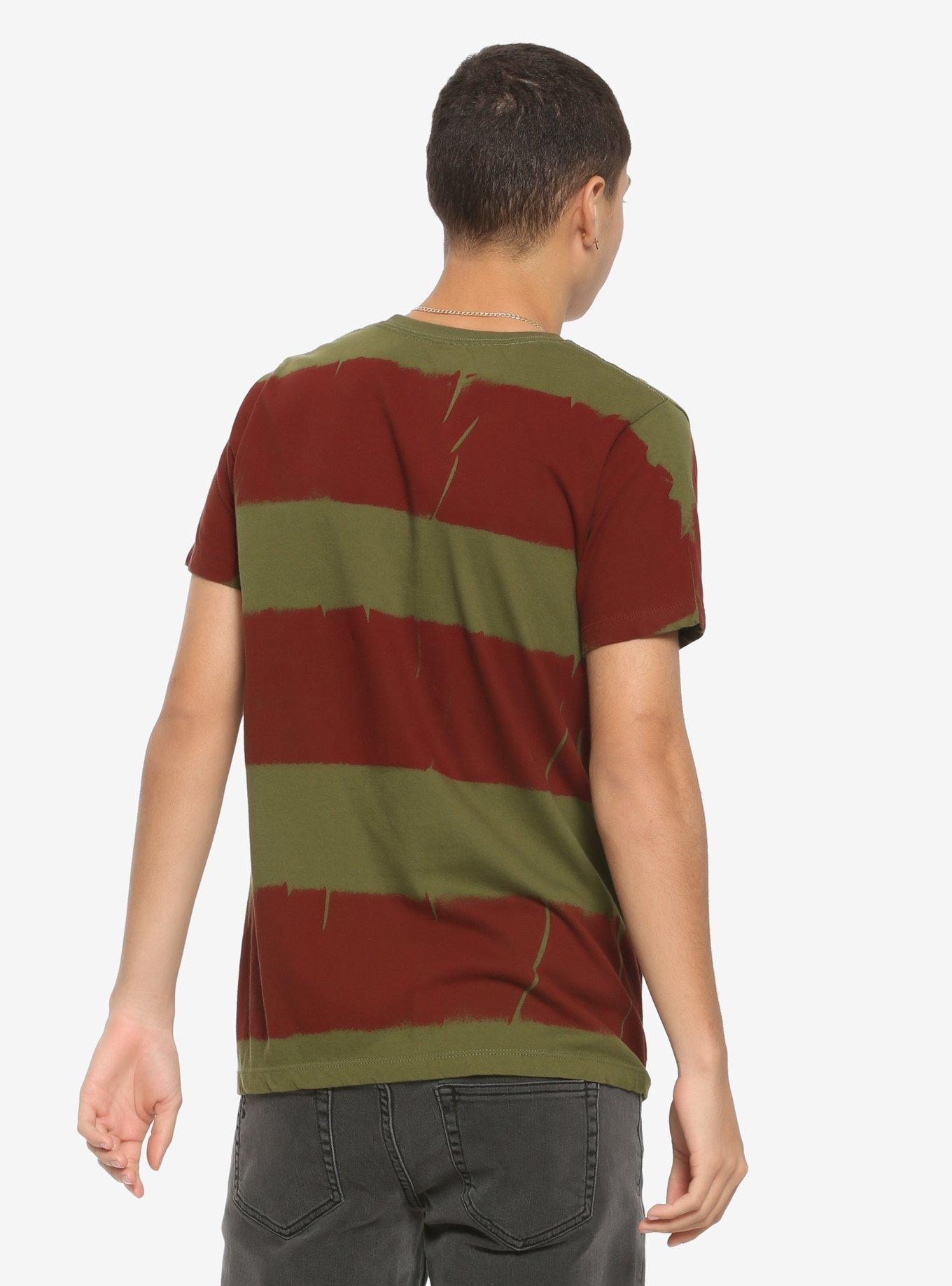 A Nightmare On Elm Street Striped Freddy T-Shirt, , alternate