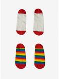 Rainbow Liner Socks 2 Pair, , alternate