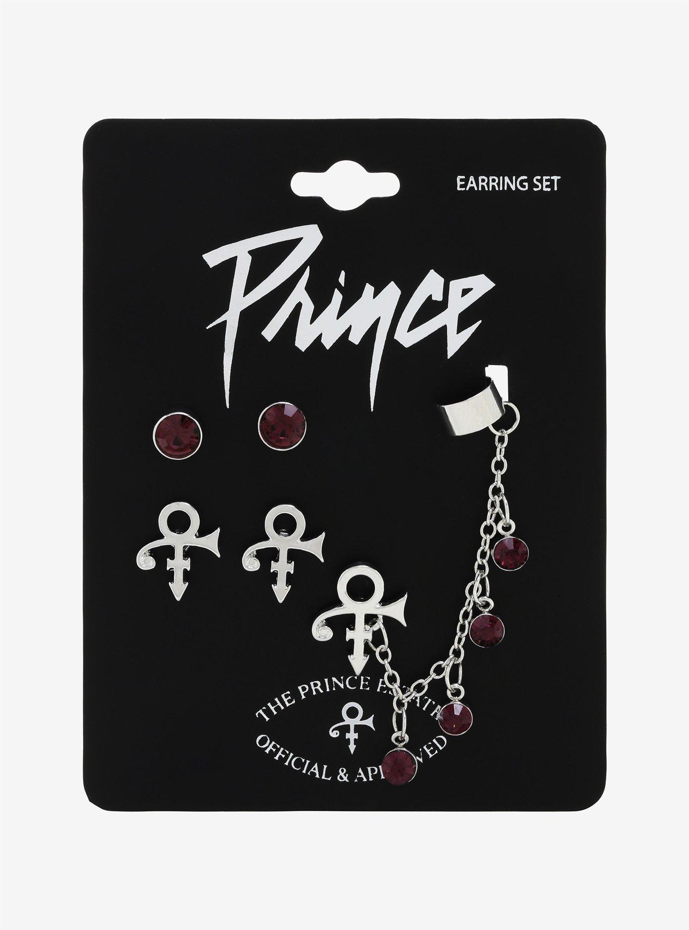 Prince Love Symbol Cuff Earring Set, , alternate