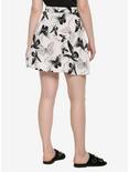 Black & White Butterfly Print Skirt, MULTI, alternate