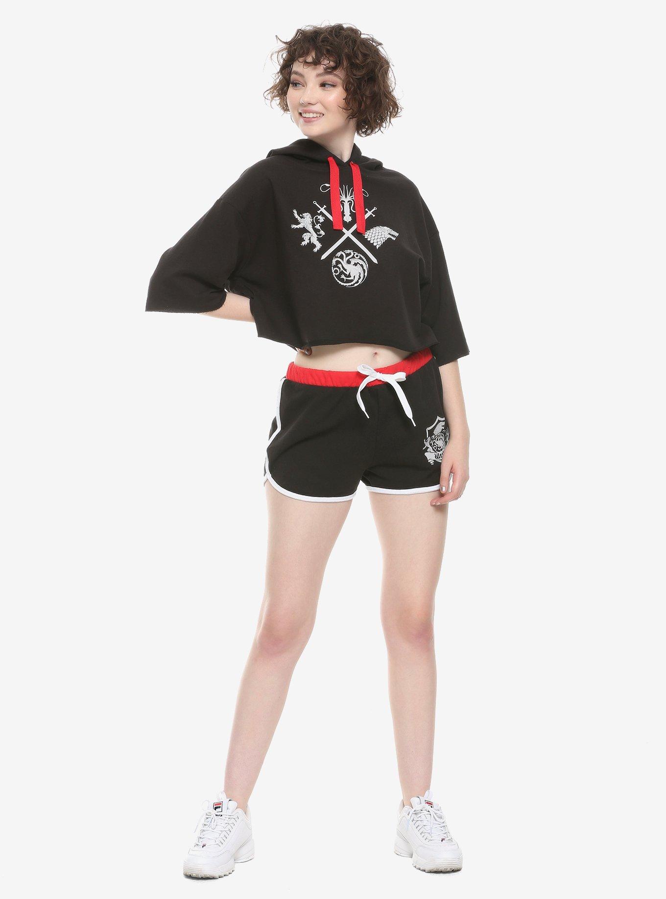 Game Of Thrones Houses Girls Soft Shorts, MULTI, alternate