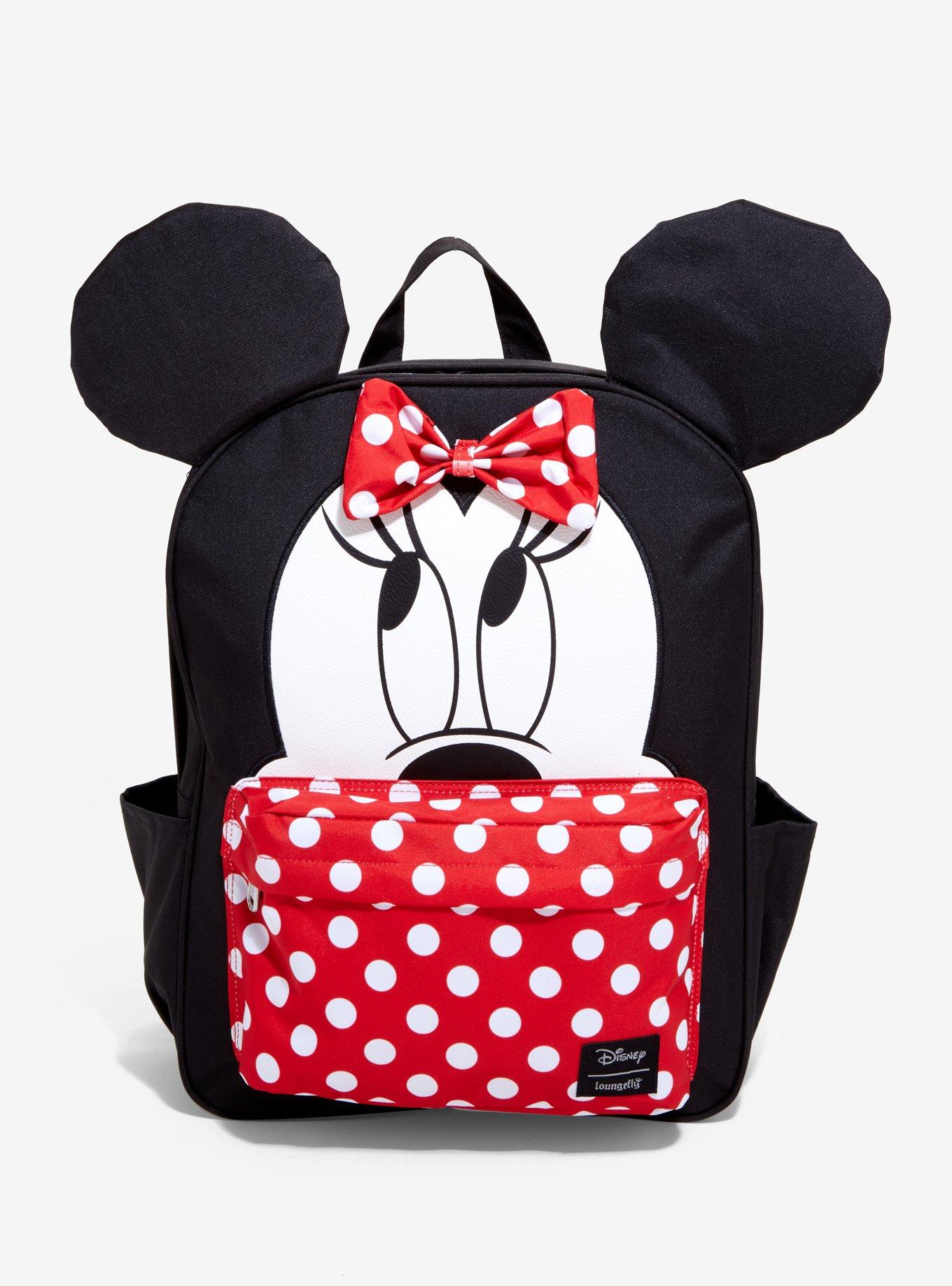 Loungefly Disney Minnie Mouse Face Backpack, , alternate