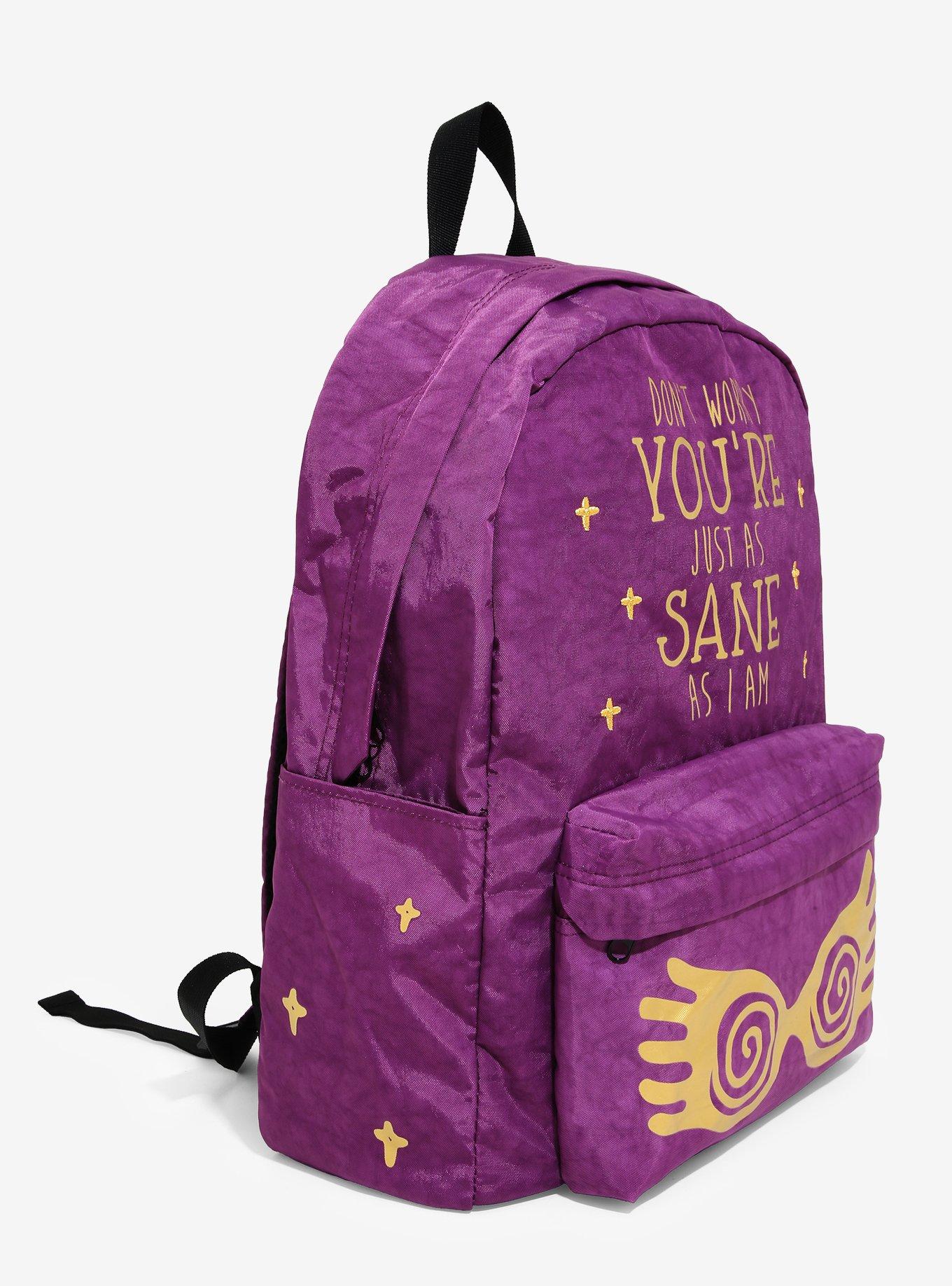 Harry Potter Luna Lovegood Sane As I Am Backpack, , alternate