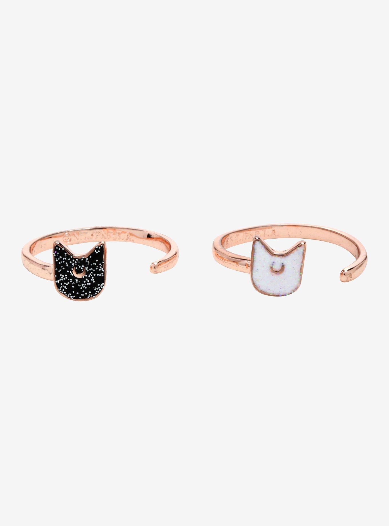 Sailor Moon Luna & Artemis Ring Set - BoxLunch Exclusive, , alternate