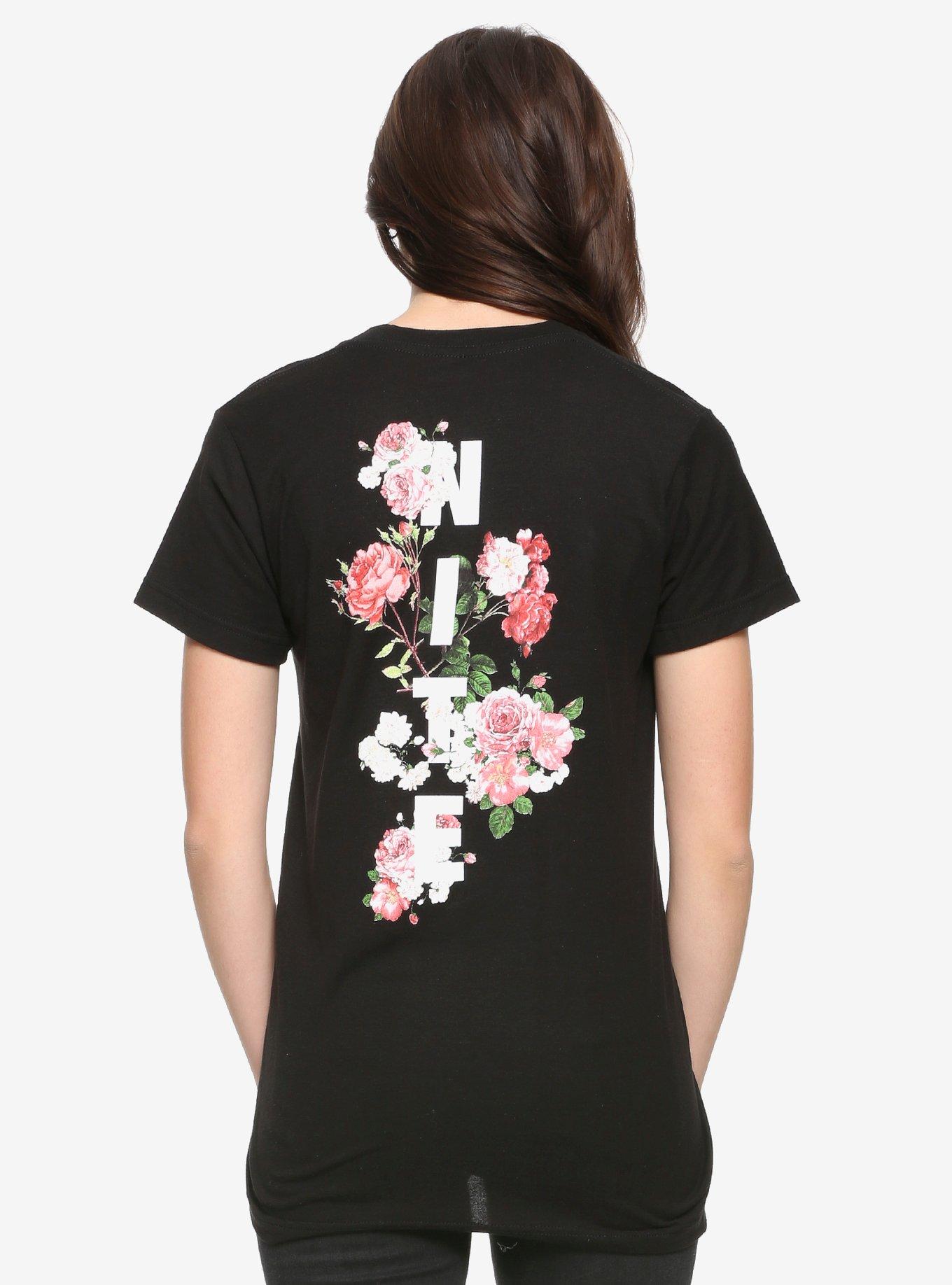 Emo Nite Roses Girls T-Shirt, , alternate