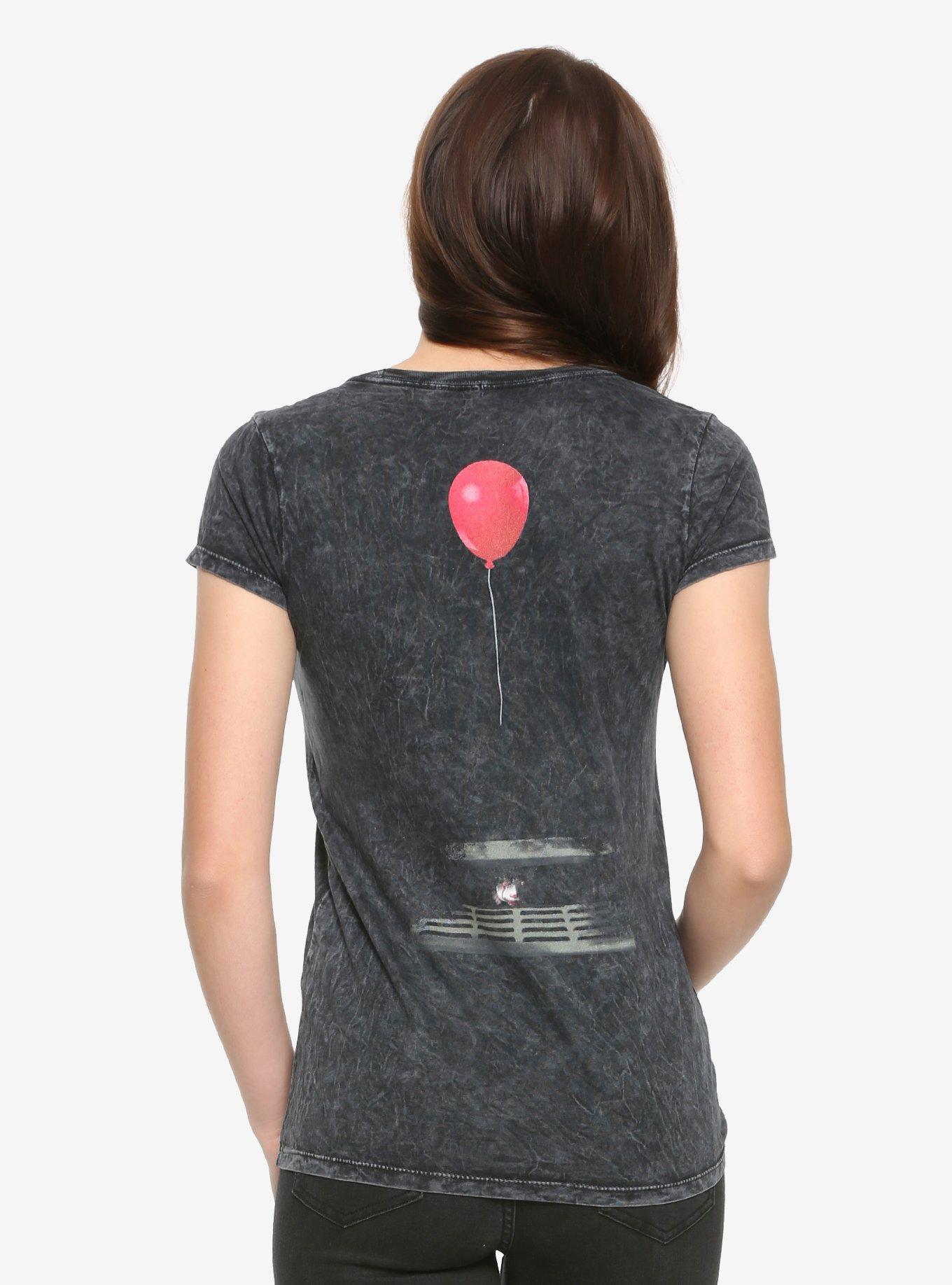 IT Pennywise Sewer Acid Wash Girls T-Shirt, , alternate