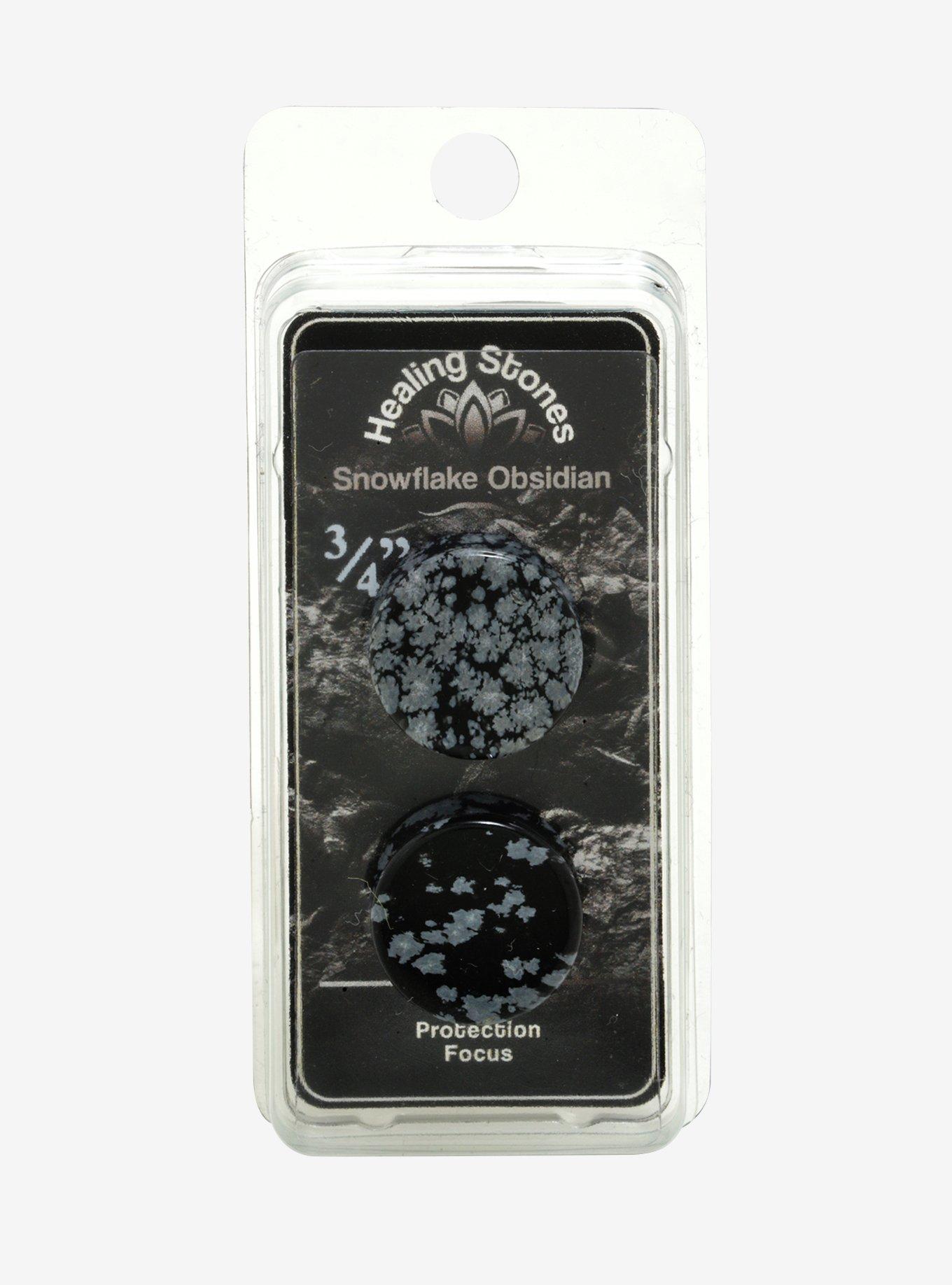 Stone Obsidian Snowflake Plug 2 Pack, , alternate
