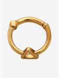 Steel Gold Fitted Triangle Septum Clicker, GOLD, alternate