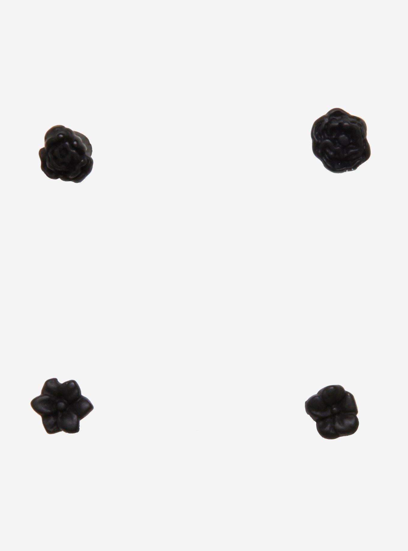 Steel Black Flower Labret 4 Pack, MULTI, alternate