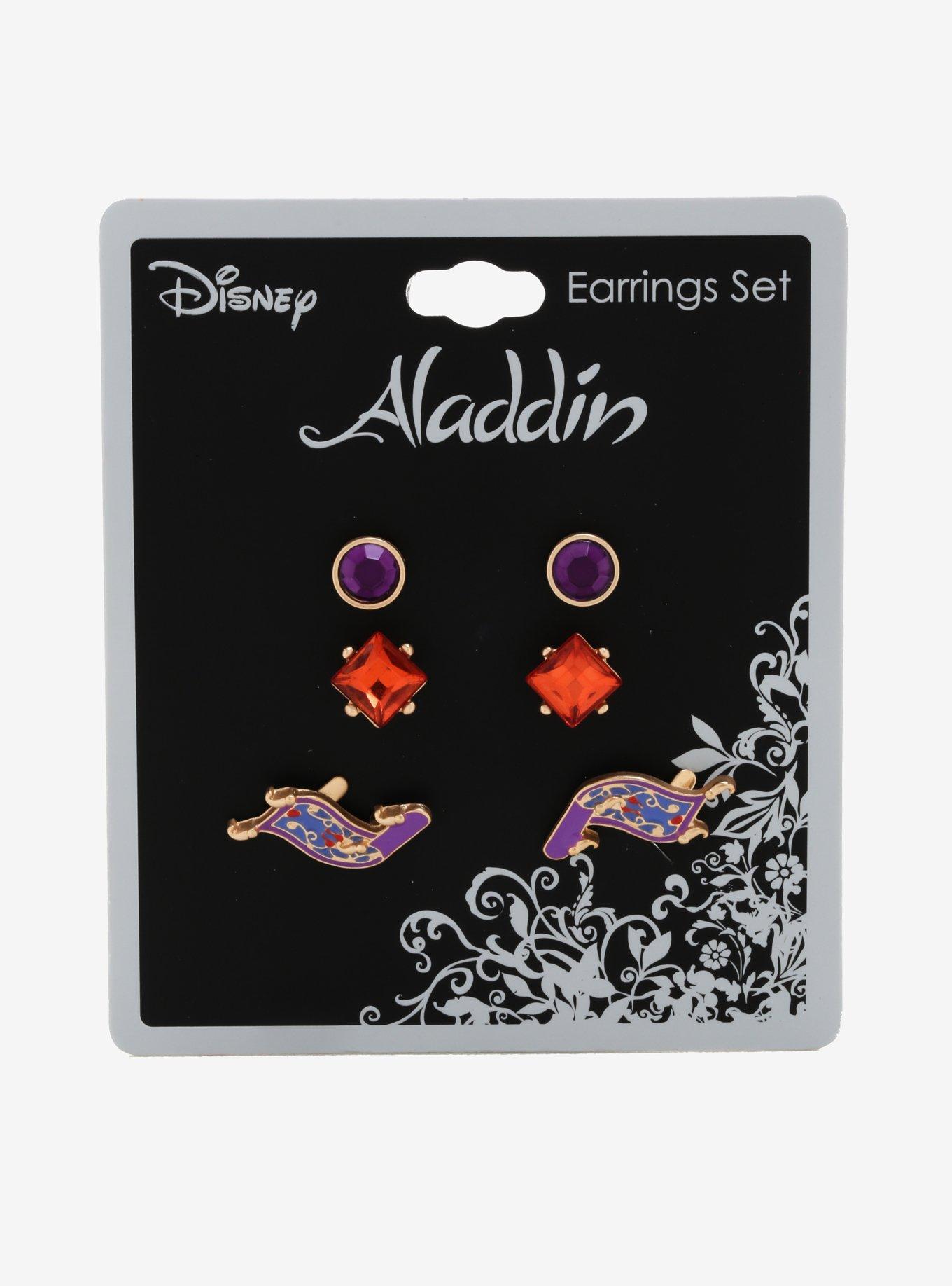 Disney Aladdin Magic Carpet Stud Earring Set, , alternate