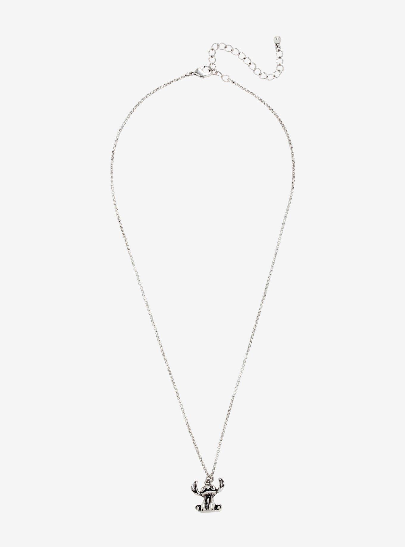 Disney Lilo & Stitch 3D Stitch Charm Necklace, , alternate