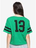 Four-Leaf Clover Varsity Girls Crop T-Shirt, , alternate