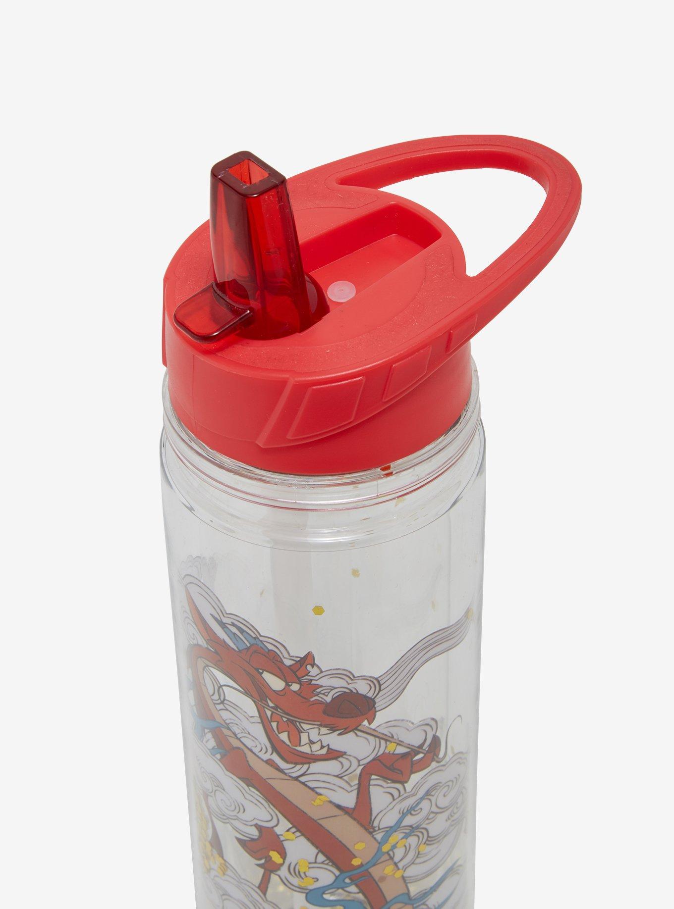 Disney Mulan Glitter Water Bottle, , alternate