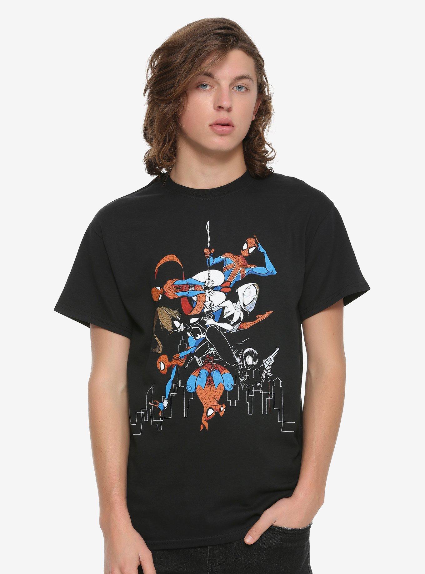 Marvel Spider-Man Spider-Verse Hang Out T-Shirt, , alternate