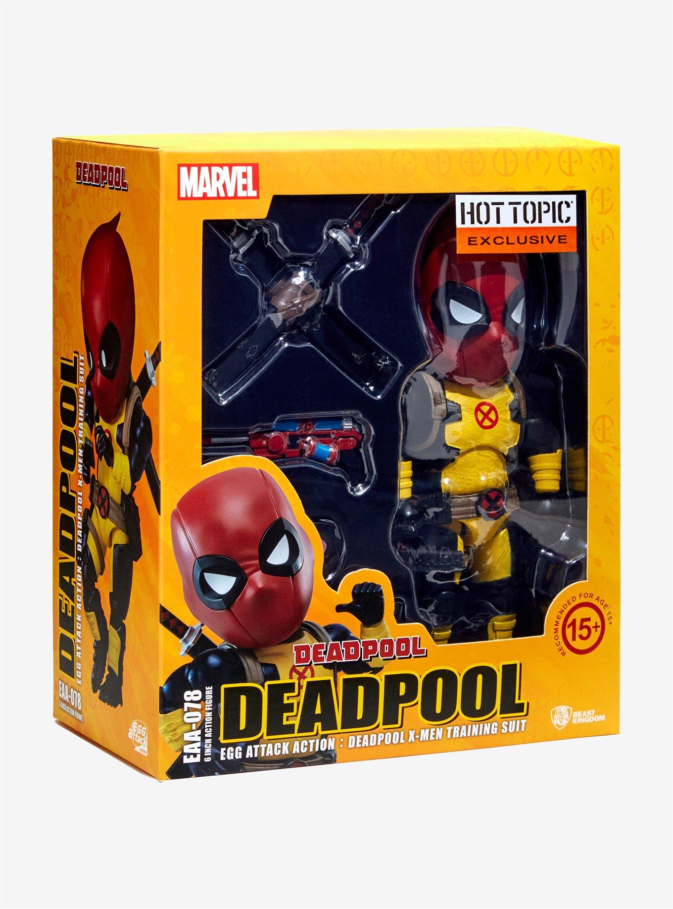 Beast Kingdom Egg Attack Action Marvel Deadpool X-Men Training Suit Figure Hot Topic Exclusive, , alternate