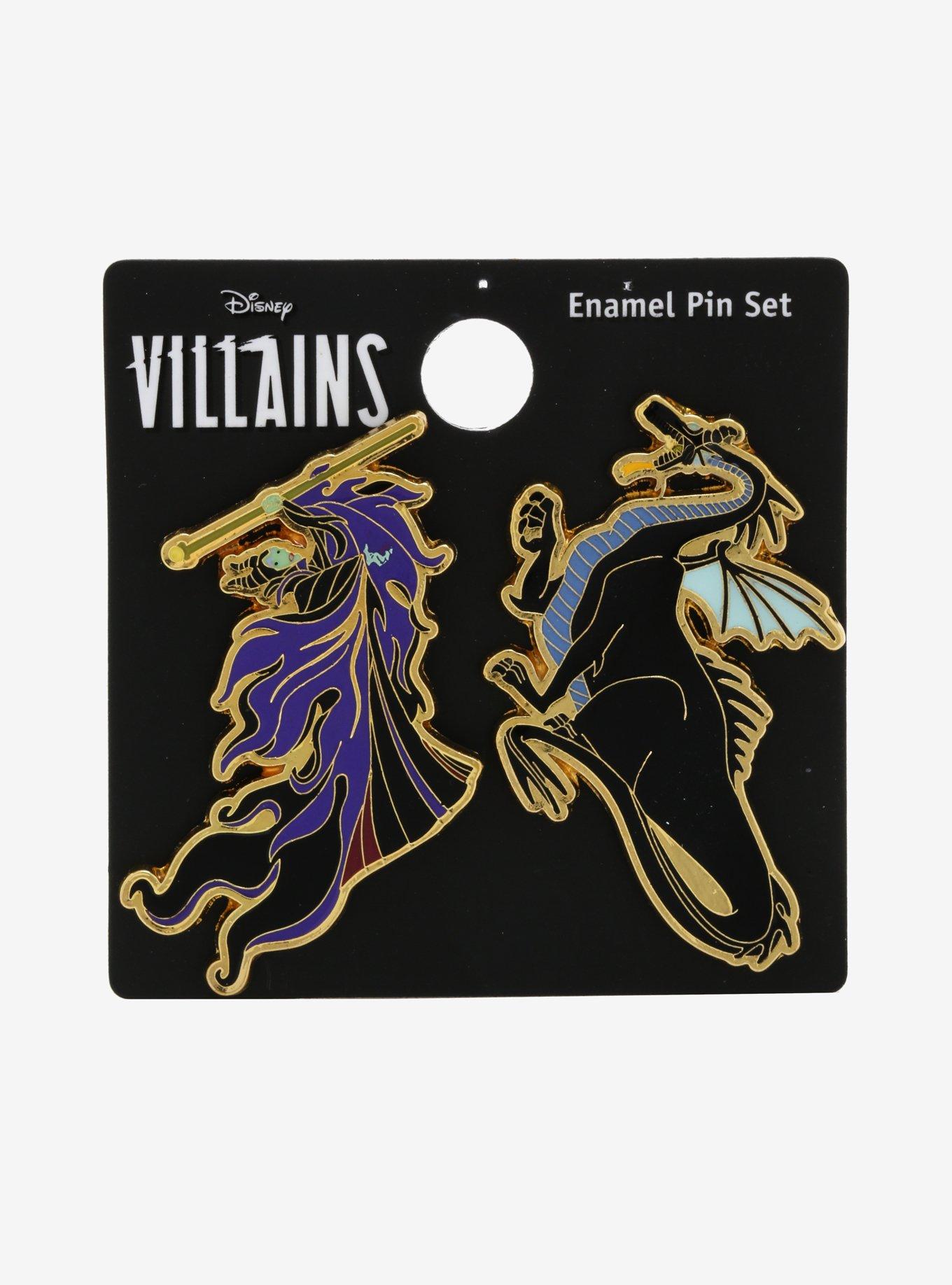 Loungefly Disney Sleeping Beauty Maleficent Dragon Enamel Pin Set - BoxLunch Exclusive, , alternate