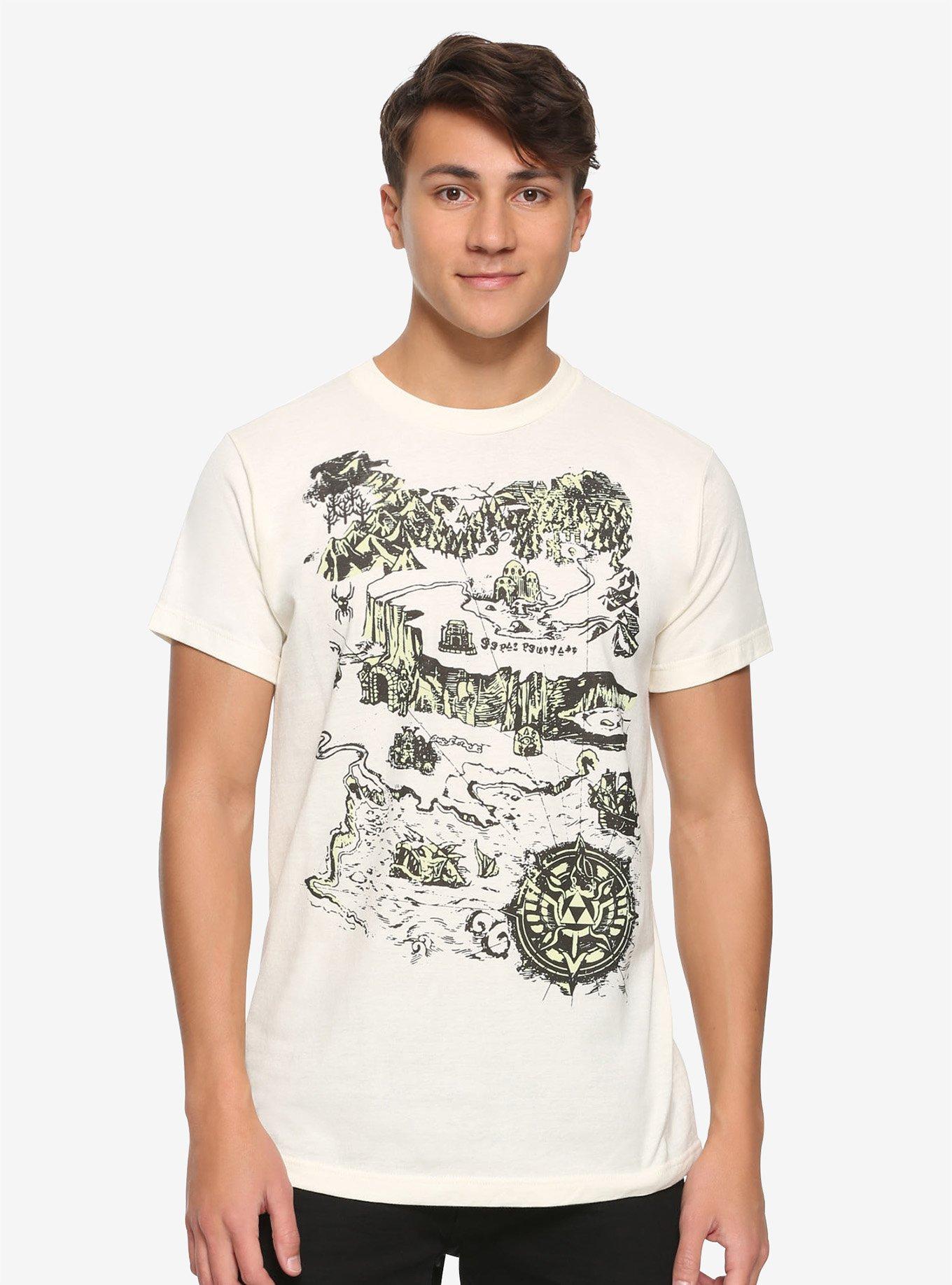 The Legend Of Zelda Hyrule Map T-Shirt, , alternate