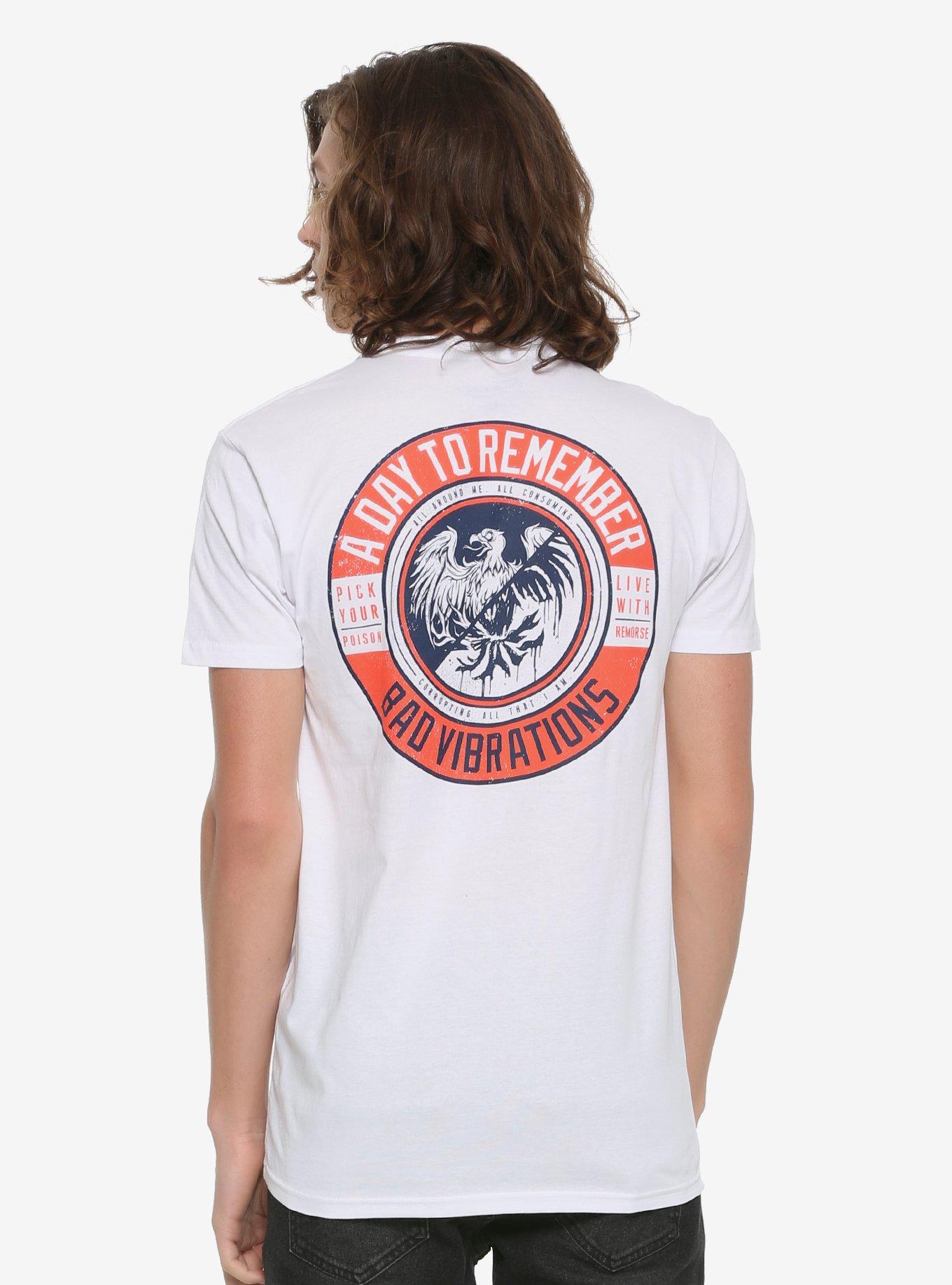 A Day To Remember Bad Vibrations T-Shirt, WHITE, alternate