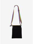 Loungefly Rainbow Heart Passport Crossbody Bag, , alternate