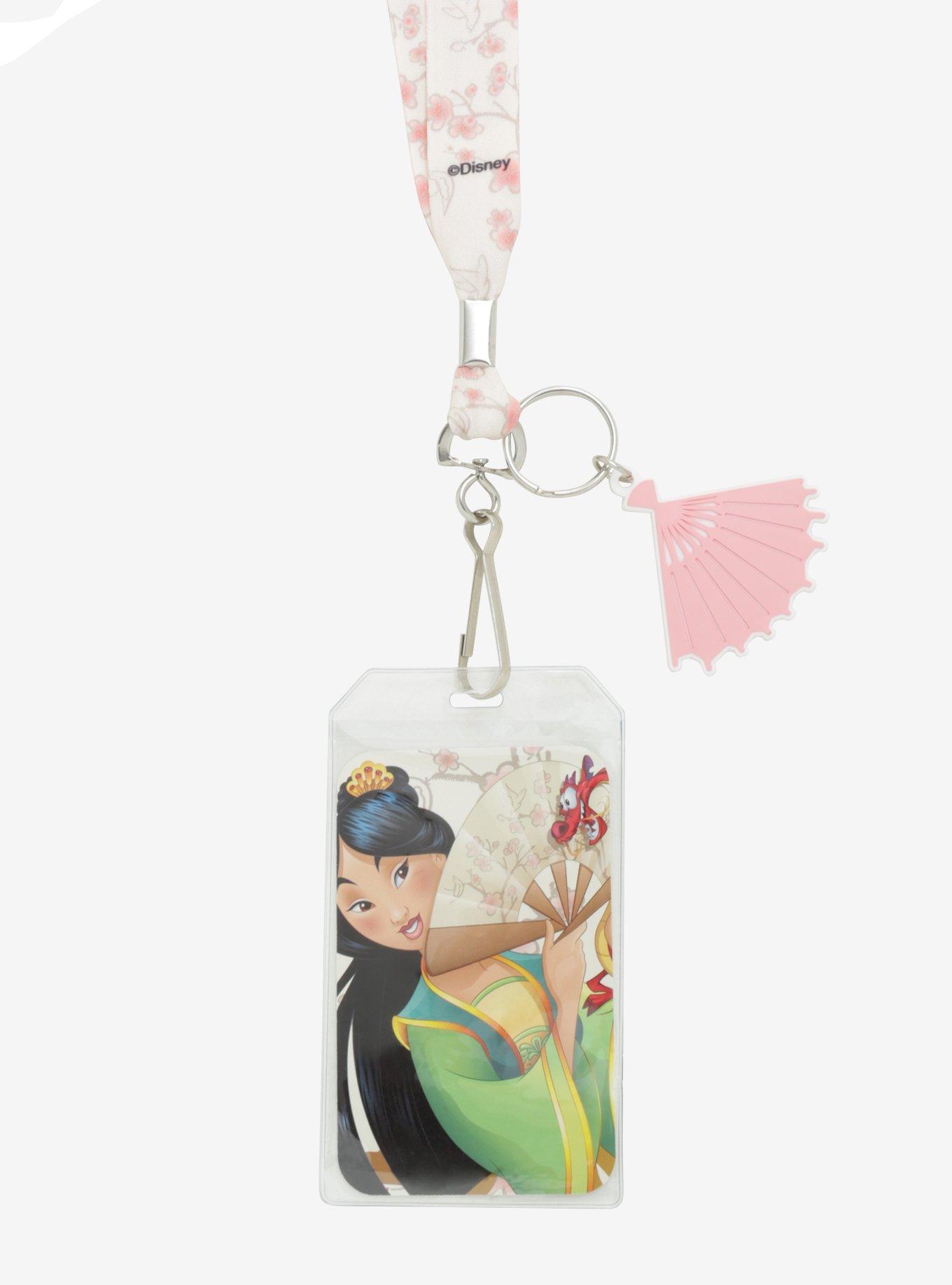 Loungefly Disney Mulan Fan Lanyard, , alternate