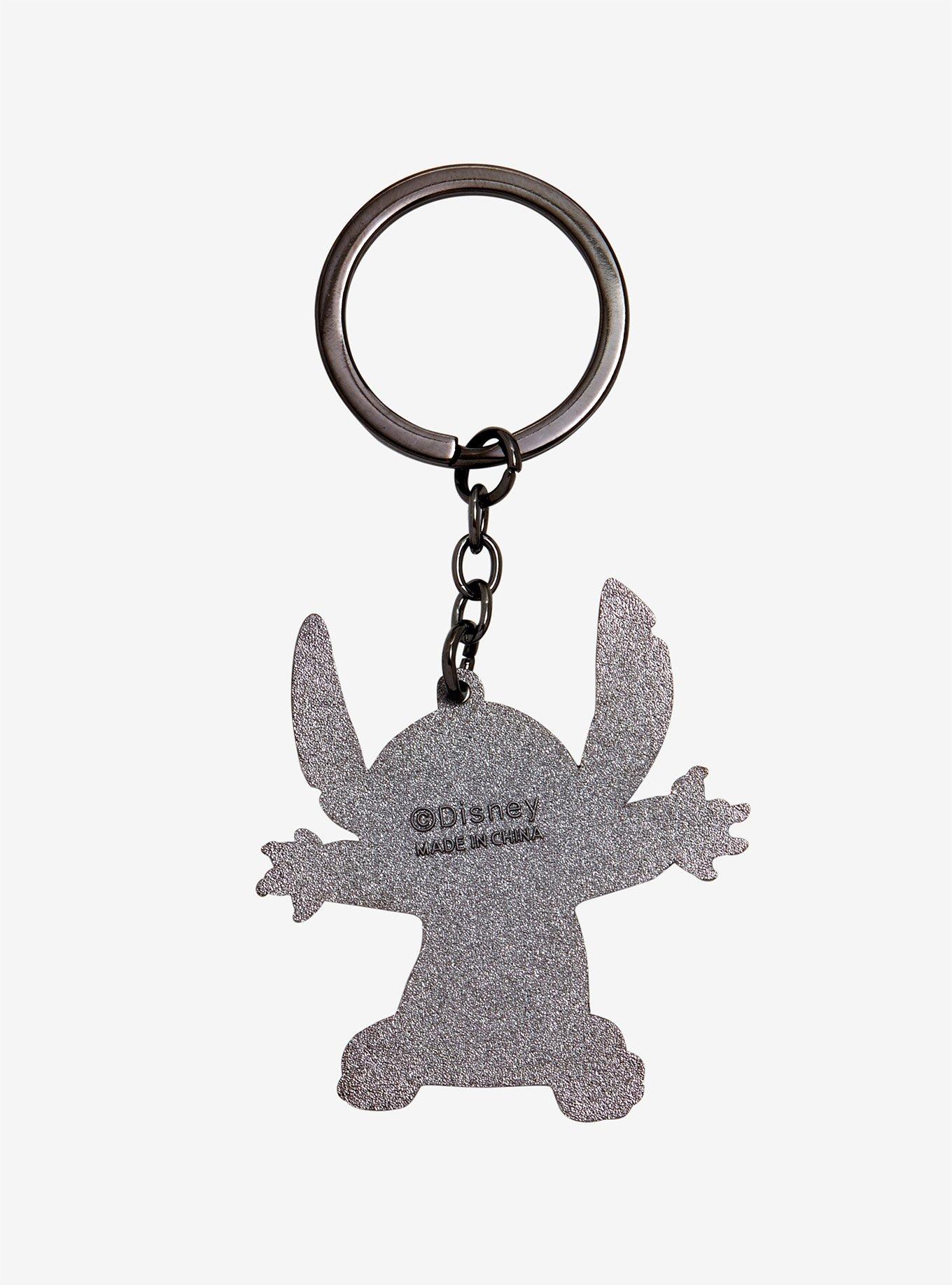 Disney Lilo & Stitch Skeleton Enamel Key Chain, , alternate