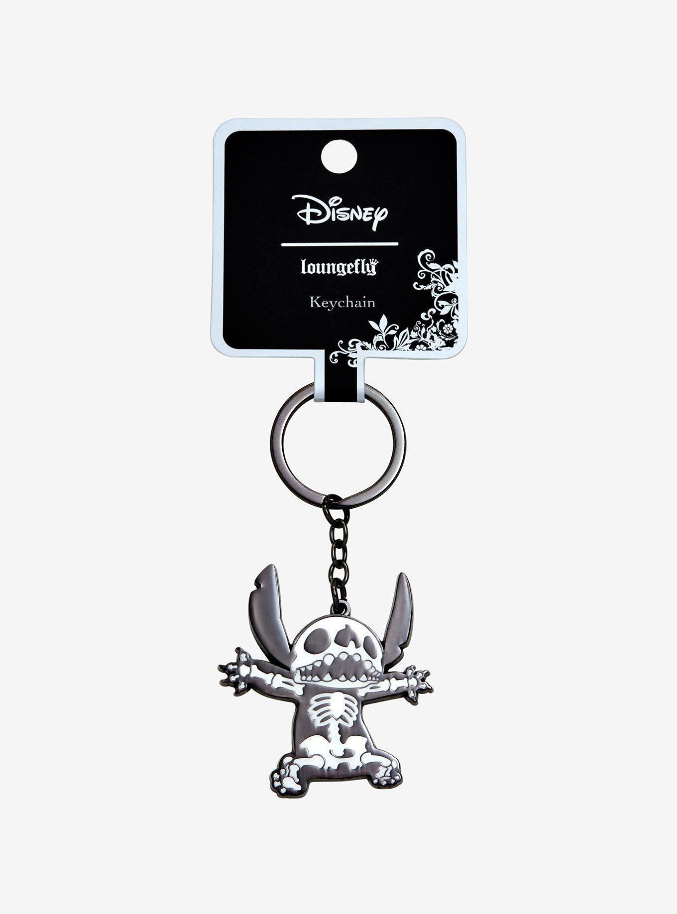 Disney Lilo & Stitch Skeleton Enamel Key Chain, , alternate