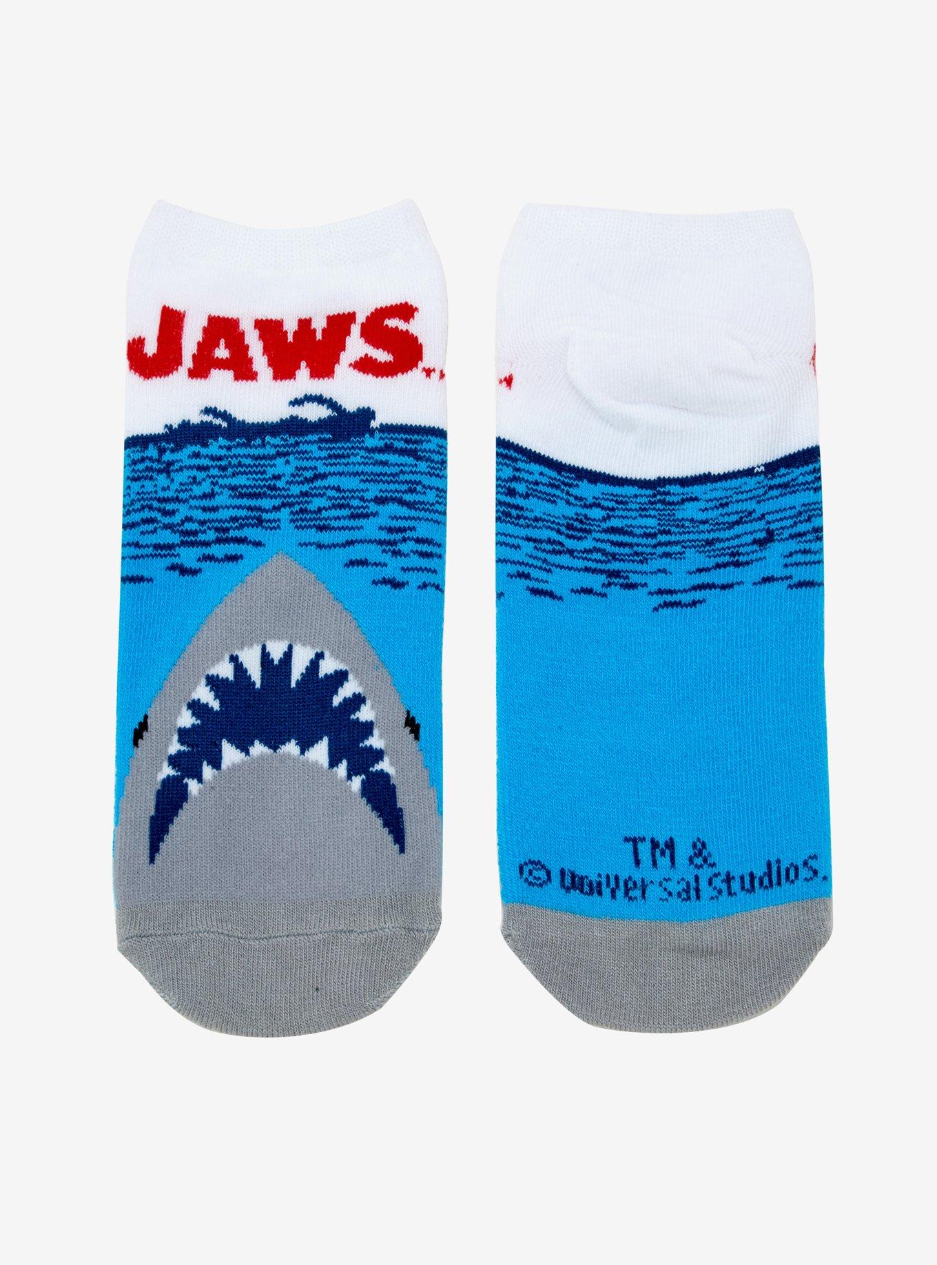 Jaws Poster No-Show Socks, , alternate