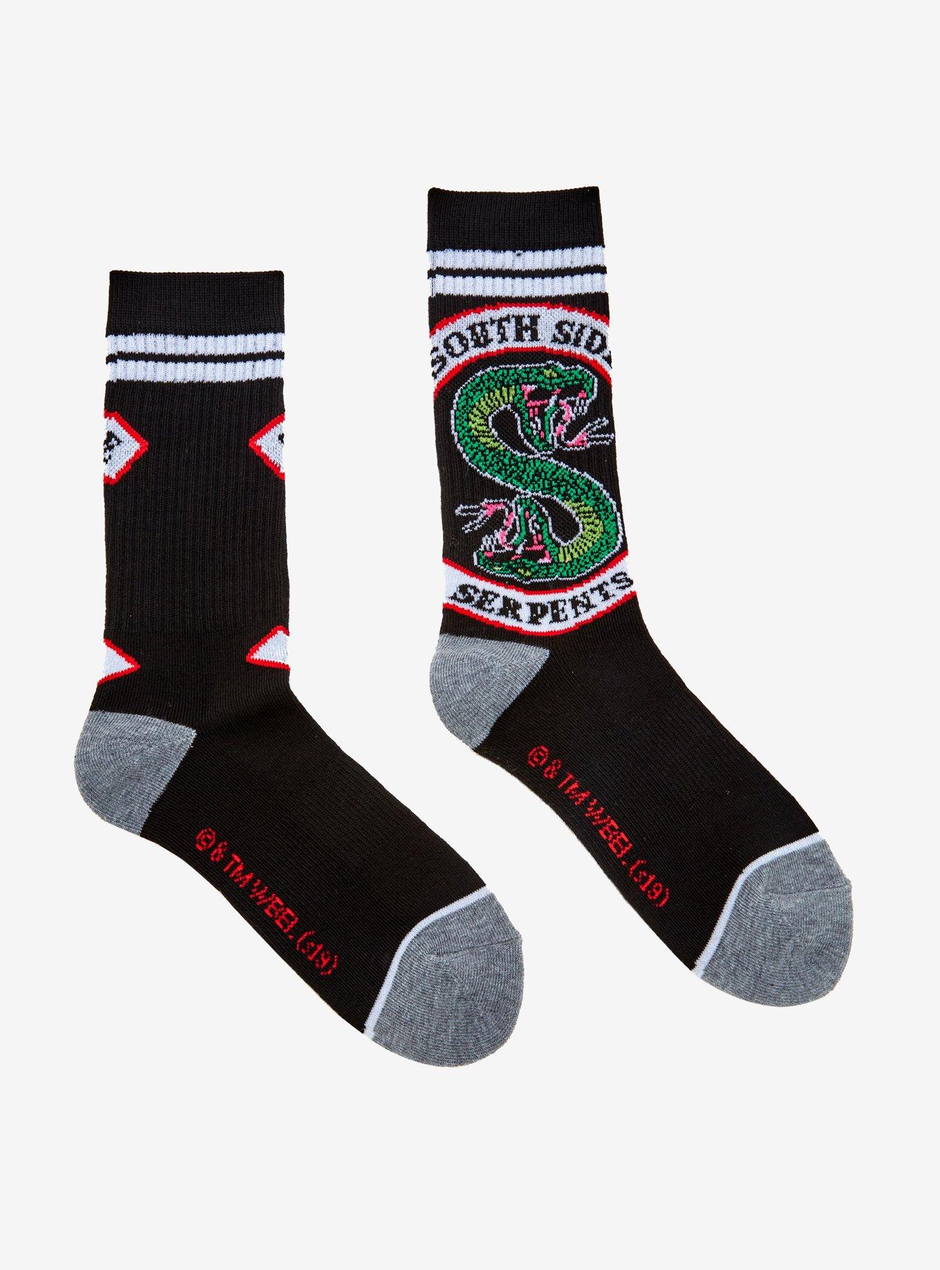 Riverdale Southside Serpents Varsity Crew Socks  Hot Topic Exclusive, , alternate