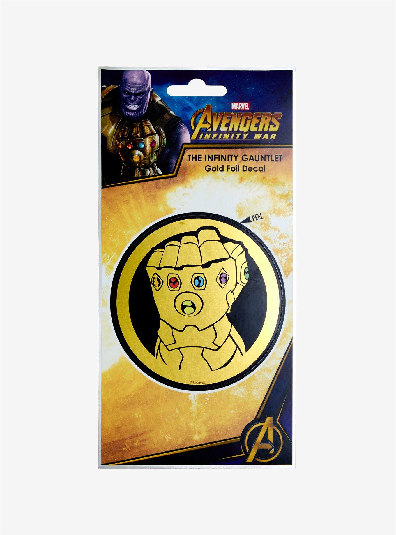 Marvel Avengers: Infinity War Infinity Gauntlet Gold Foil Decal, , alternate