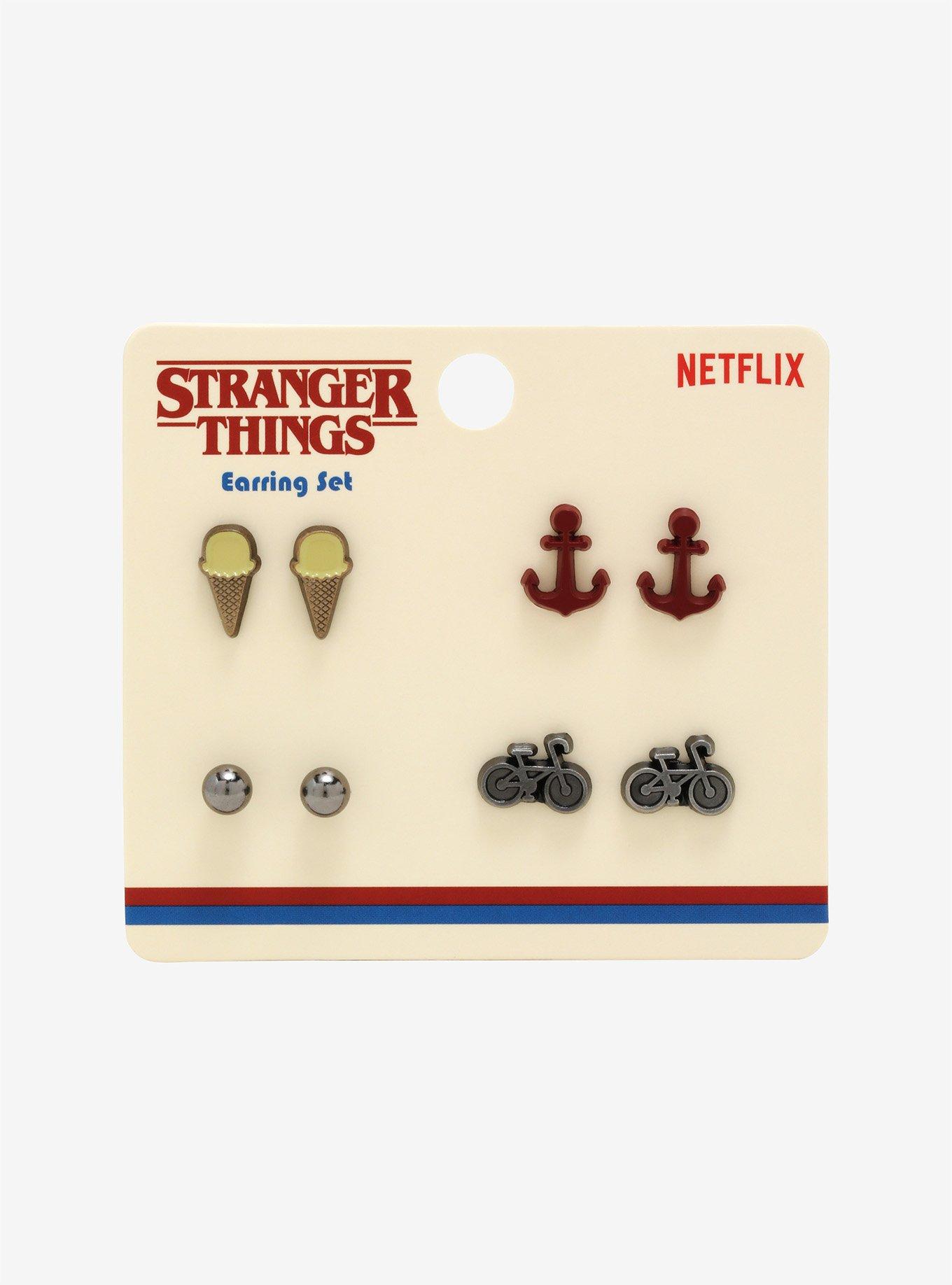 Loungefly Stranger Things Scoops Ahoy Earring Set, , alternate
