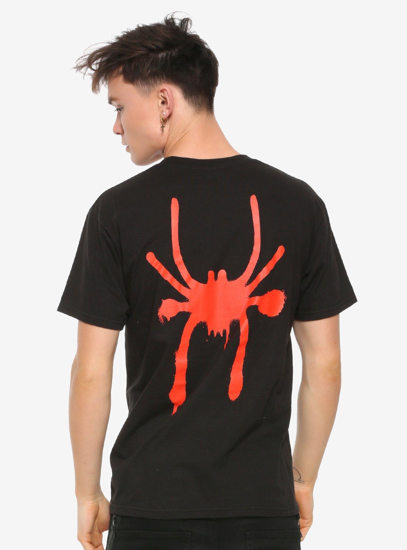 Marvel Spider-Man: Into The Spider-Verse Miles Morales Front & Back Cosplay T-Shirt, RED, alternate