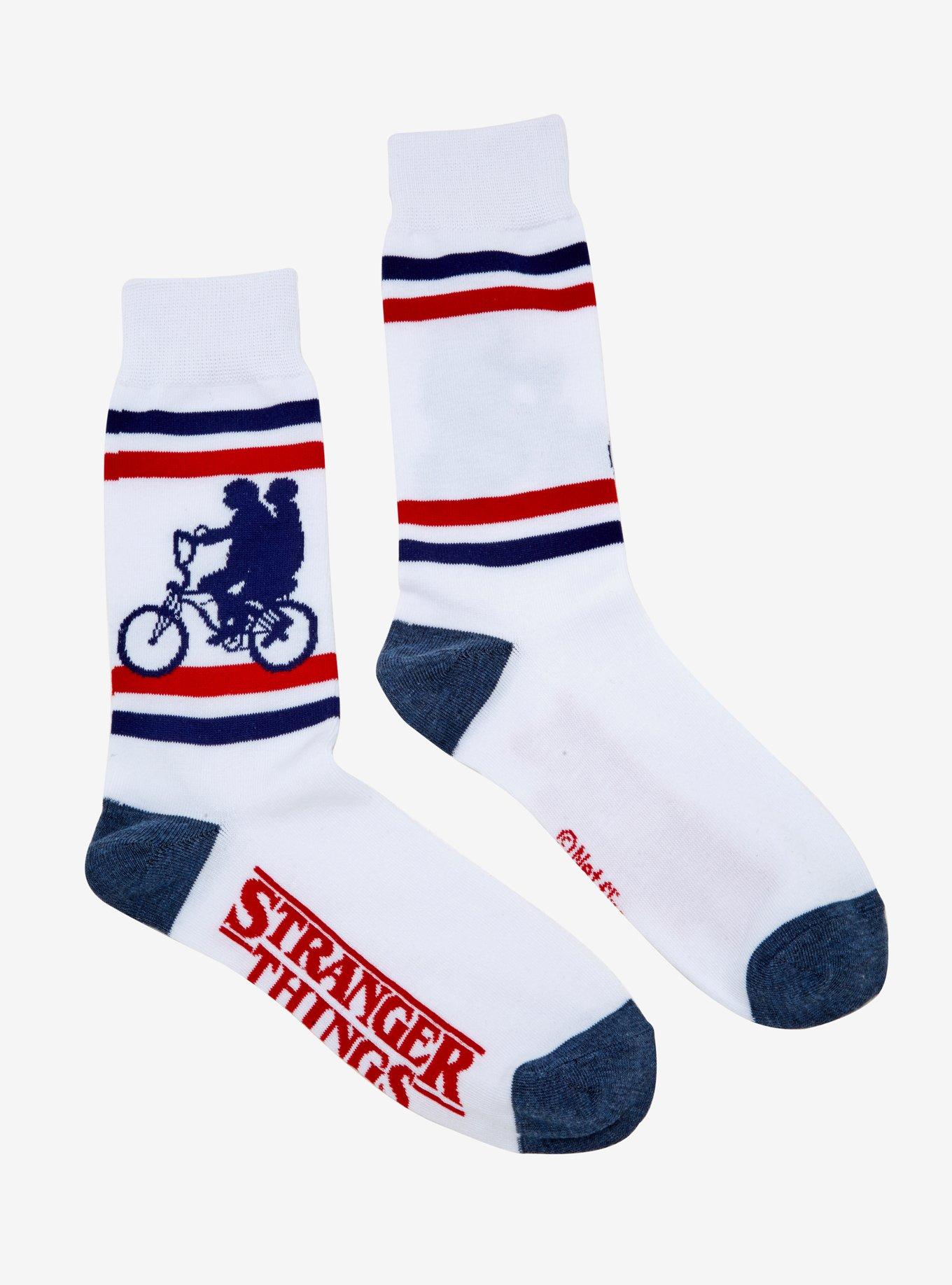 Stranger Things Striped Crew Socks, , alternate