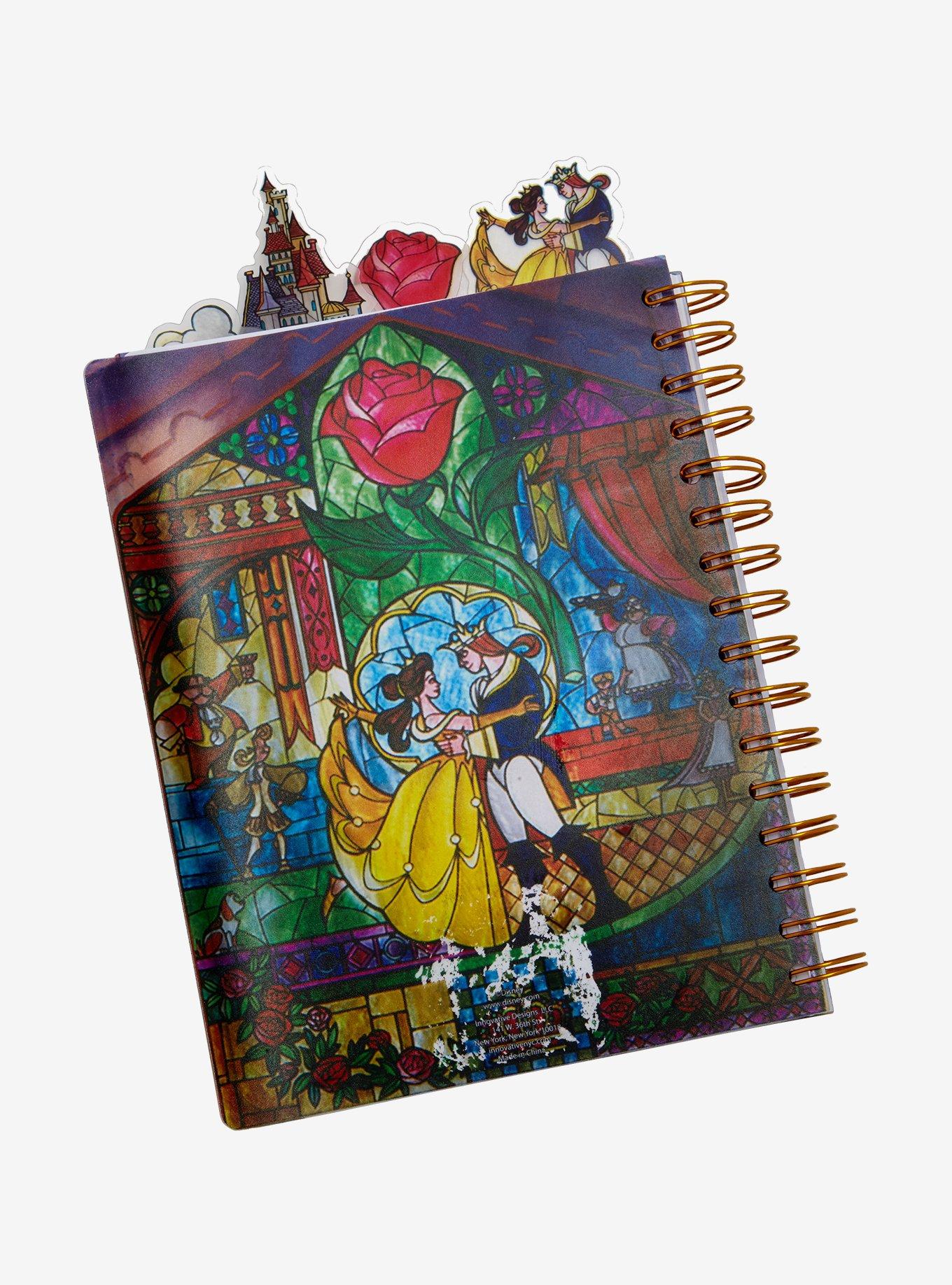 Disney Beauty and the Beast Stained Glass Tab Journal, , alternate