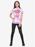 Disney Kingdom Hearts Heartless Tie-Dye Girls T-Shirt, RED, alternate
