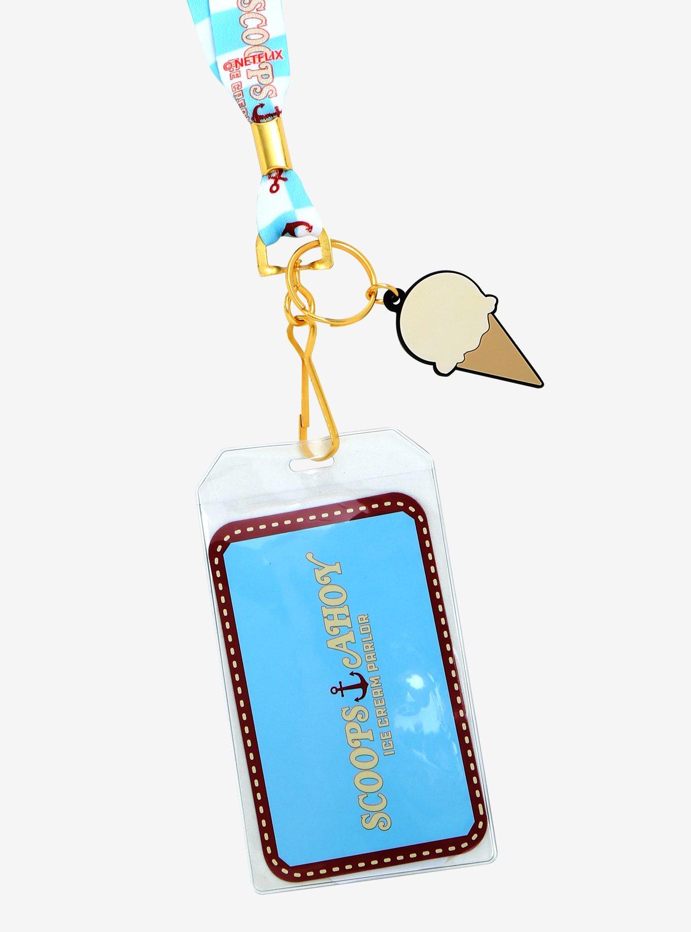 Stranger Things Scoops Ahoy Lanyard - BoxLunch Exclusive, , alternate