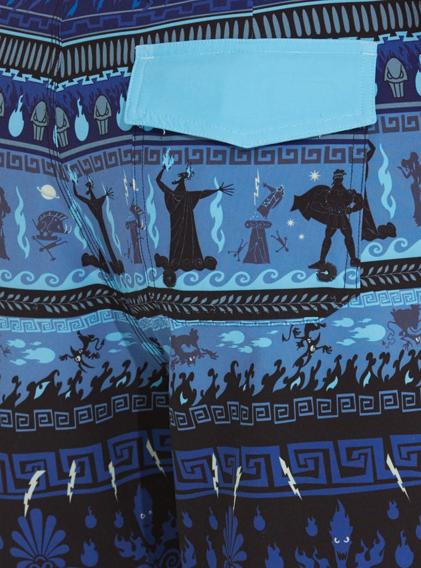 Disney Hercules Hades Print Swim Trunks, , alternate