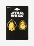 Star Wars Gold R2-D2 & BB-8 Enamel Pin Set, , alternate