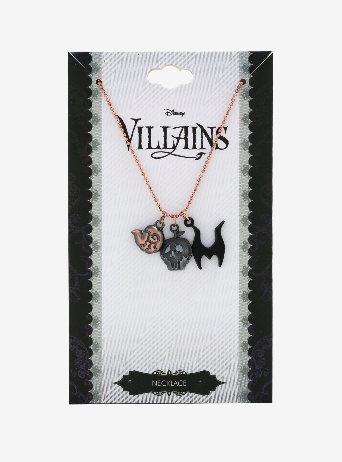 Disney Villains Cluster Charm Necklace, , alternate