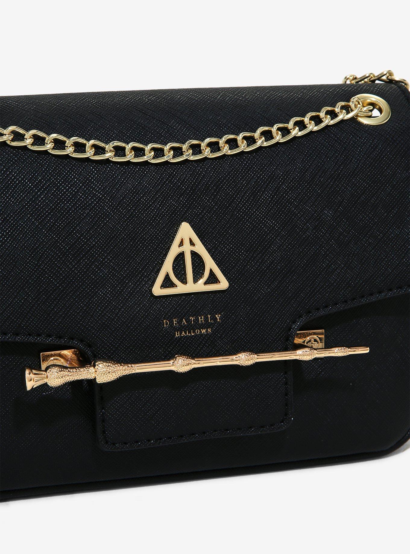 Loungefly harry potter deathly 2025 hallows wand crossbody bag