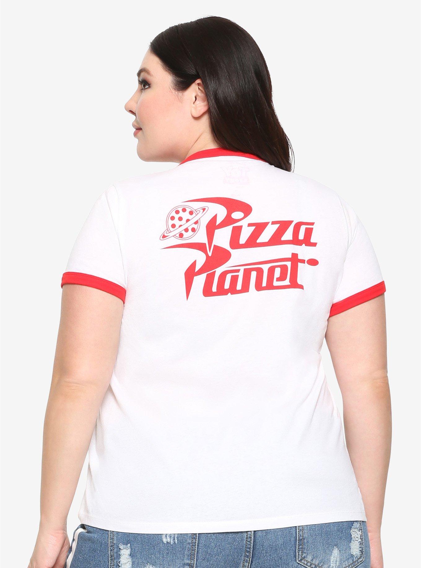 Disney Pixar Toy Story Pizza Planet Girls Ringer T-Shirt Plus Size, RED, alternate