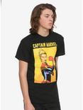 Marvel Captain Marvel Comic T-Shirt, BLACK, alternate