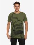 Harry Potter Slytherin Belt Print T-Shirt, ARMY GREEN, alternate