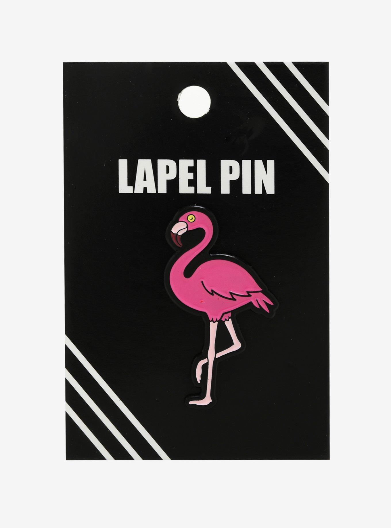 Flamingo Enamel Pin, , alternate