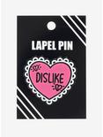 Dislike Heart Enamel Pin, , alternate
