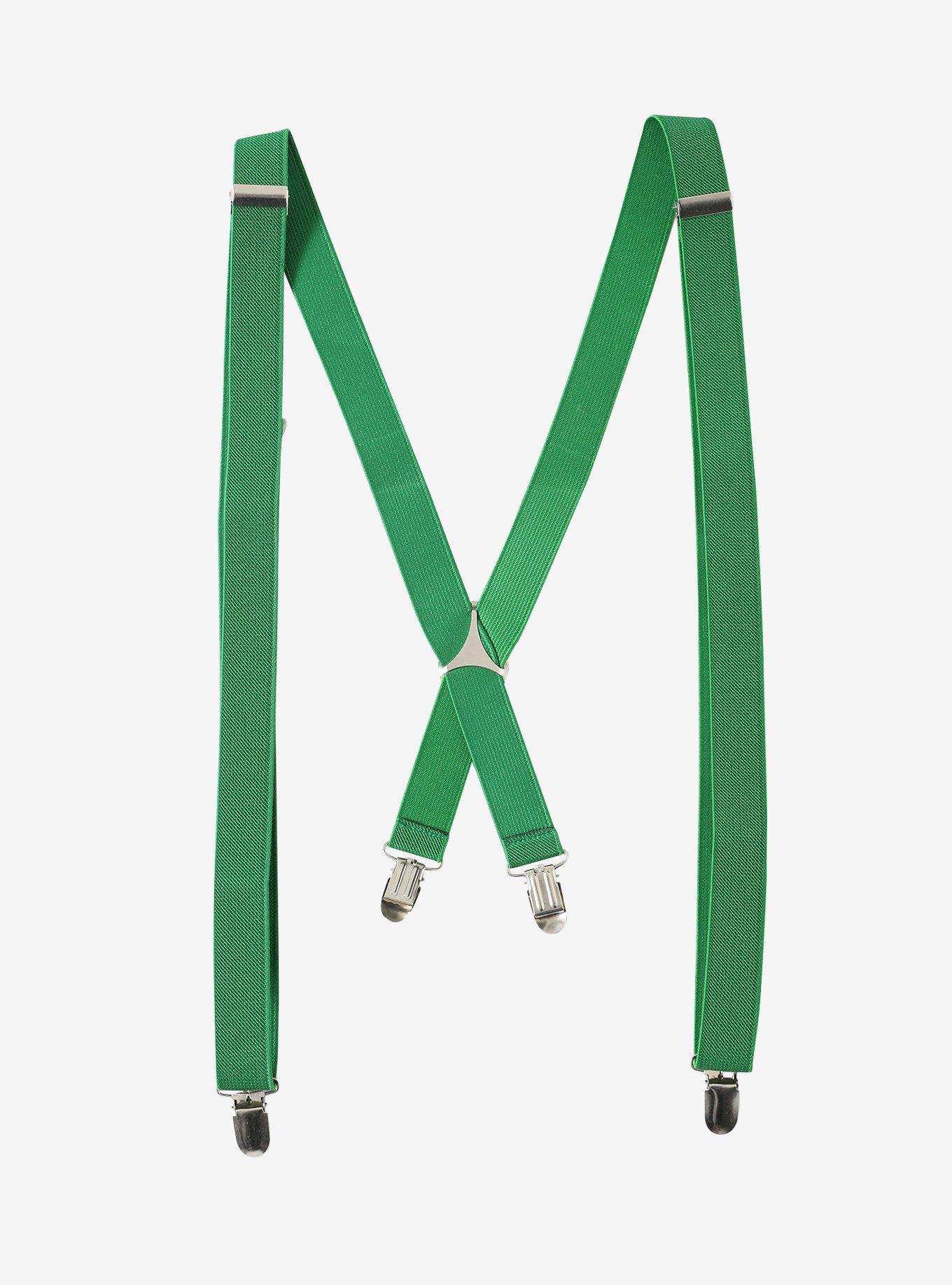 Basic Green Suspenders, , alternate