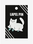 Cat Ghost Enamel Pin, , alternate